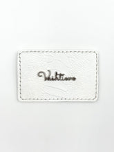 White Ostrich Leg Leather Card Holder