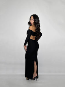 Black Maxi Cut Out Dress